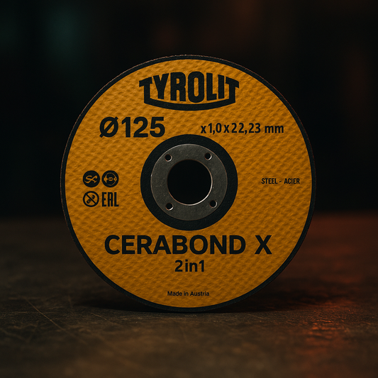 Disc Debitare CERABOND X 125X1,0X22,2 Otel si Inox